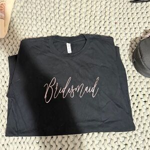 Black Bridesmaid T-Shirt